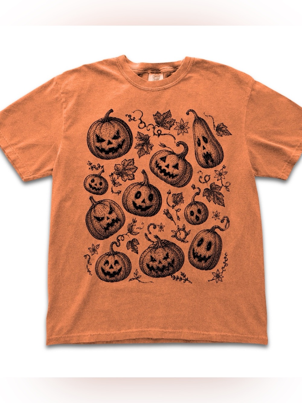 Comfort Colors Retro Pumpkin Halloween Season Graphic T-Shirt